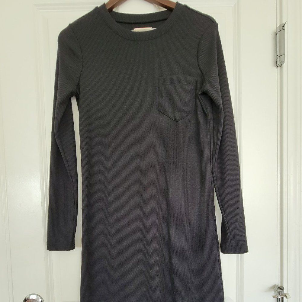 Madewell knitted dress black color size S